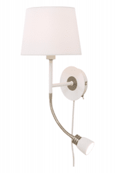 Eketorp Vägglampa Vit/Stål