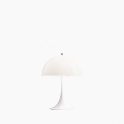 Bordlampa Panthella Mini, Vit opal akryl