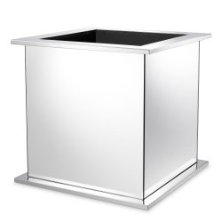 Planter Moorea. Polished Stainless Steel/Mirror glass