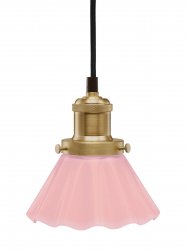 August 15 Fönsterlampa Borstad mässing/Rosa