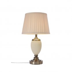 OTTILIA BORDSLAMPA BEIGE/ANTIK/BEIGE SKÄRM