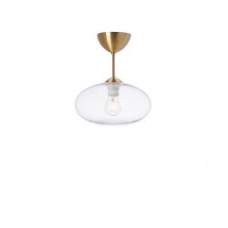 Bullo Plafond mässing/klar glas