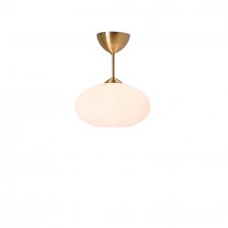 Bullo Plafond mässing/opal glas