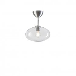 Bullo Plafond aluminium/klar glas