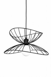 Taklampa Ray, 45cm, Svart 
