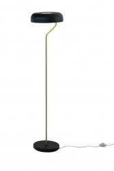 BREMEN Golvlampa Svart/Matt Mässing