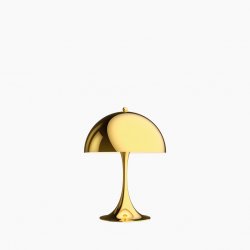 Bordlampa Panthella Mini, Mässing