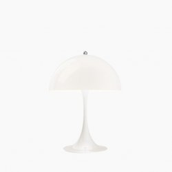 Bordlampa Panthella 320, Vit opal akryl.