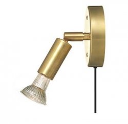 Star 1 Vägglampa Rå mässing