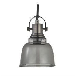 Loke Fönsterlampa Svart nickel/Rök