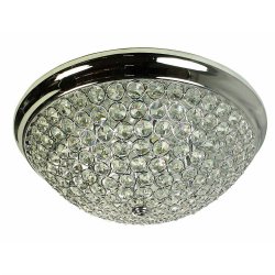 Plafond Kristall 46cm Krom/klar