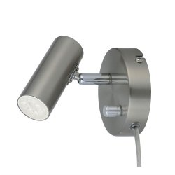 Mini Vägglampa Satin nickel