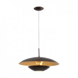 Taklampa Nuvano, Brun/Guld 