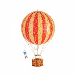 Luftballong Travels Light, Röd. 18 cm