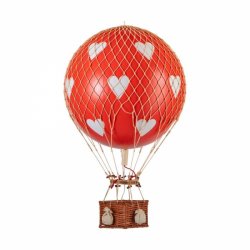 Luftballong Royal Aero, Red Hearts. 32 cm