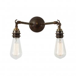 Vägglampa Arrigo, Antique Brass 