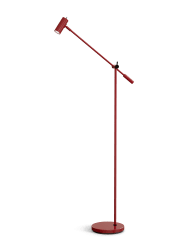 Cato Golvlampa blank rubinröd/mattsvart