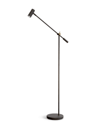 Cato Golvlampa mattsvart/mässing