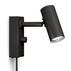 Cato vägglampa enkel mattsvart/mattsvart