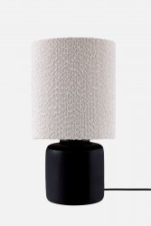 Florian 20 Bordslampa Vit bouclé/Svart