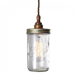 Takpendel Jam Jar, Antique Brass 
