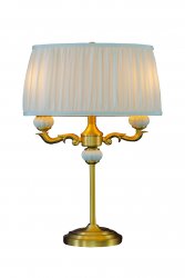 TOULOUSE Bordslampa Guld/Naturvit