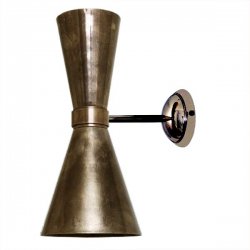 Vägglampa Amias, Antique Brass 