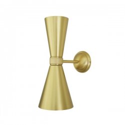 Vägglampa Amias, Satin Brass 