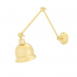 Vägglampa Dale, Polished Brass