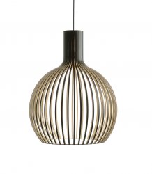Taklampa Octo, Svart