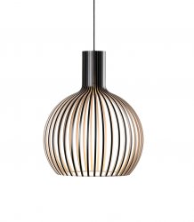 Taklampa Octo Small, Svart