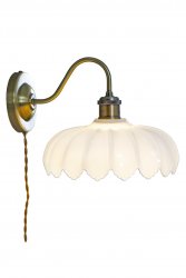 SOFIA Vägglampa Antik/Vit