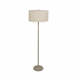 Golvlampa Soft Ø44 linne vit/sand