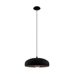 Mogano Taklampa Svart/Koppar