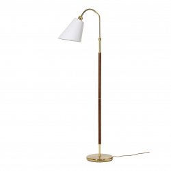 Golvlampa Tullgarn Enkel, Mässing/Valnöt 