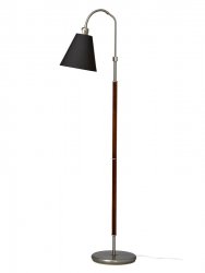 Golvlampa Tullgarn Enkel, Råjärn/Valnöt 
