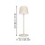 Mannera IP54 Bordslampa Sand