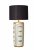 Lucca Bordslampa Beige med svart tygskärm