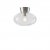 Bullo Plafond aluminium/klar glas