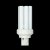 PLT kompaktlysrör 2-pin GX24d-1 13W 827