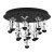 Pianopoli 2 Plafond Svart/Kristall