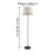 Tabley Golvlampa Svart/Beige