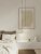 Belle Pendel Ø15 glossy white/glossy black i ett sovrum