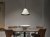 Belle Pendel Ø36 glossy white/glossy black över ett matbord
