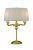 TOULOUSE Bordslampa Guld/Naturvit