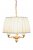 TOULOUSE Taklampa Guld/Naturvit
