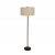 Golvlampa Soft Ø44 linne natur/metallic bronze