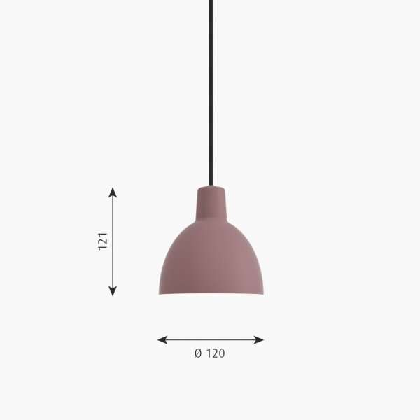 Takpendel Toldbod 120, Mörk Rosa