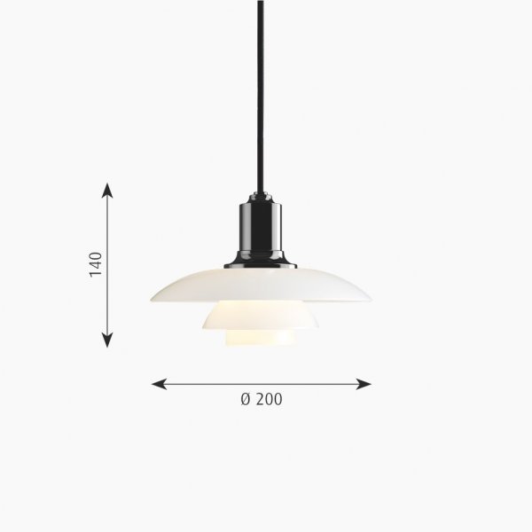 Takpendel PH 2/1, Svart