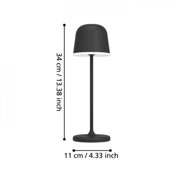 Mannera IP54 Bordslampa Svart 
